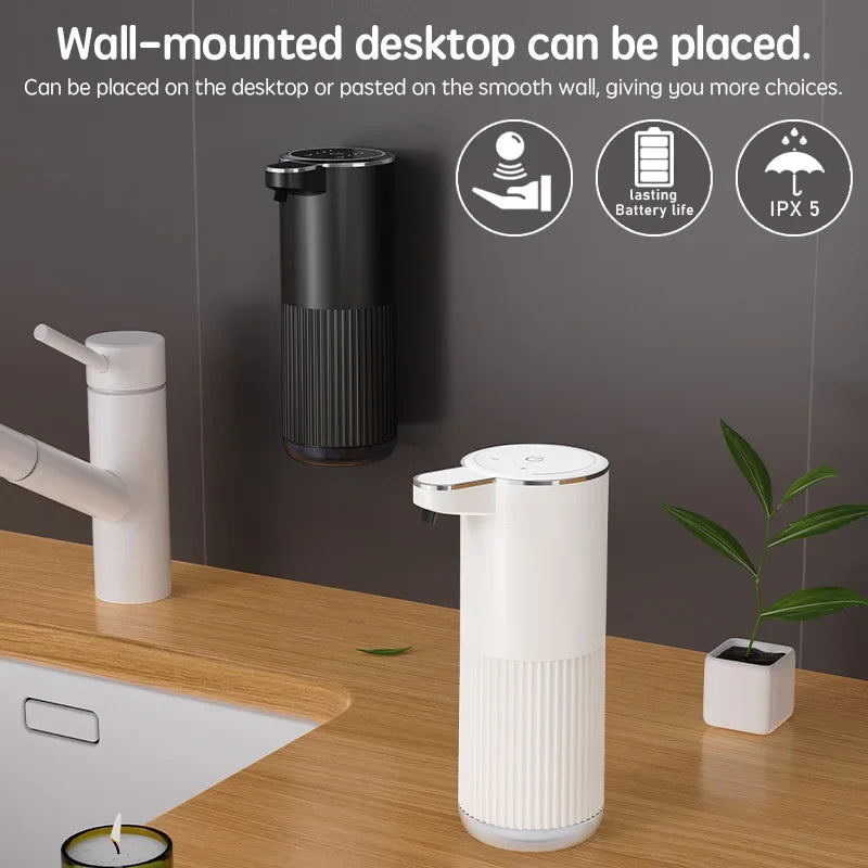 Dispensador automático de jabón líquido 360 ml con carga TYPE-C